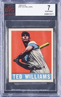 1948-49 Leaf #76 Ted Williams – BVG NM 7